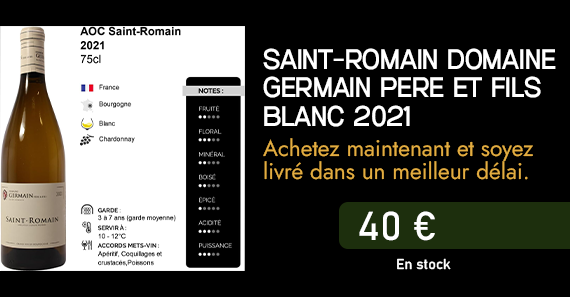 SAINT-ROMAIN DOMAINE 
GERMAIN PERE ET FILS 
BLANC 2021